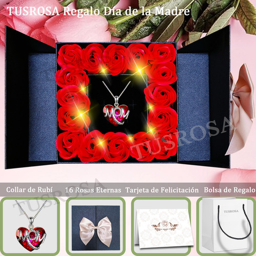 Hi, Caixa Requintada De Rosas Vermelhas Eternal Flower Com