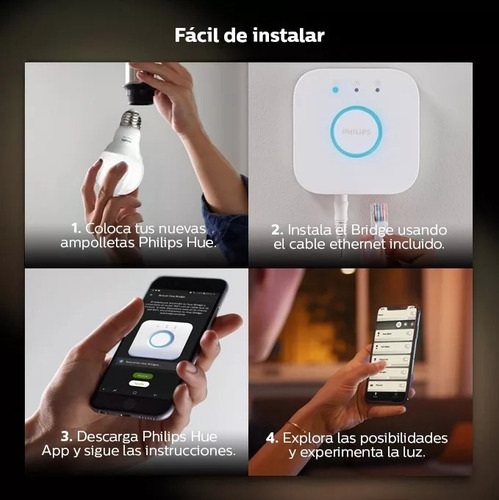 Philips Hue Kit De Inicio White And Colors 9,5w A60 Garantía