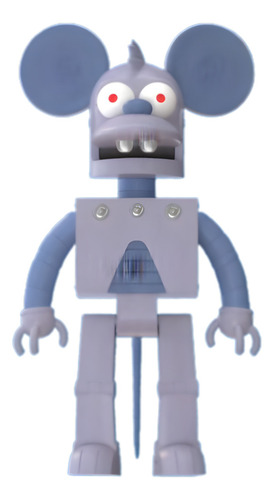 Robot Itchy The Simpsons Super7 Nuevo Y Original