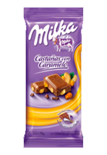 Chocolate  Castcaram 155 Gr Milka Chocolates