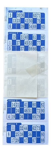 Cartones Bingo Loteria X2016 Papel Extra Blanco Descartables