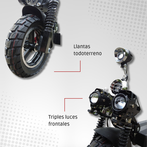 Scooter Eléctrico Adulto Con Asiento Plegable 1135w 56km/h