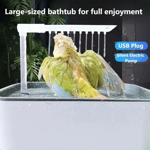 Gran Ducha Automática Para Pájaros Con Controlador De Flujo