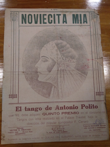 Noviecita Mia Canaro Tango Partitura