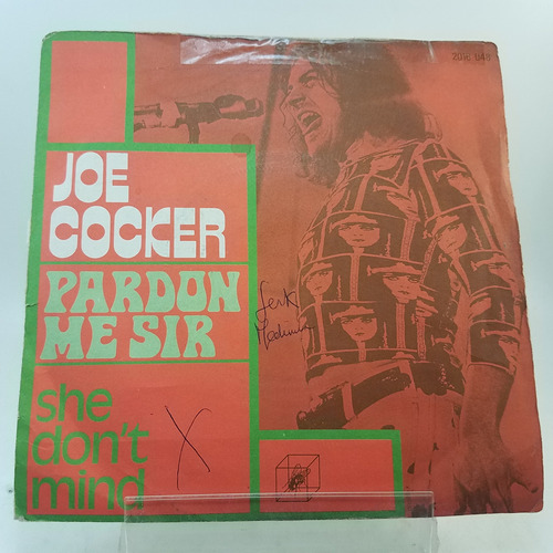 Joe Cocker - Pardon Me Sir - Vinilo Simple France - Mb +