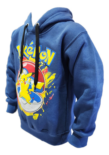 Buzo Frisado Pokemon Pikachu Niños