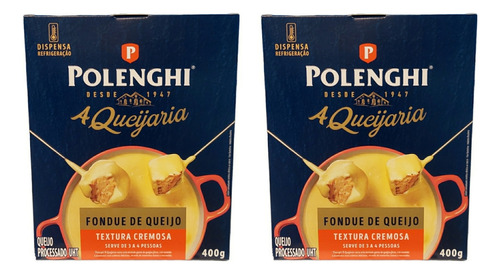 Fondue De Queijo Polenghi Kit Com 2 Unidades De 400g