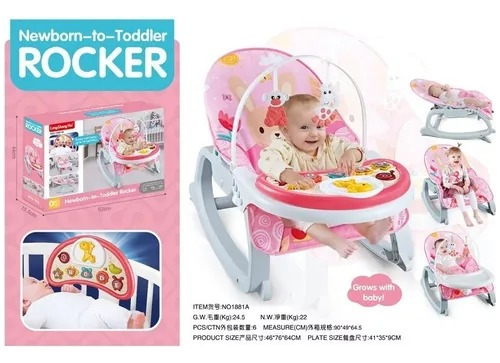 Silla Mecedora Musical Vibratoria Bebé Silla Nido 3 En 1