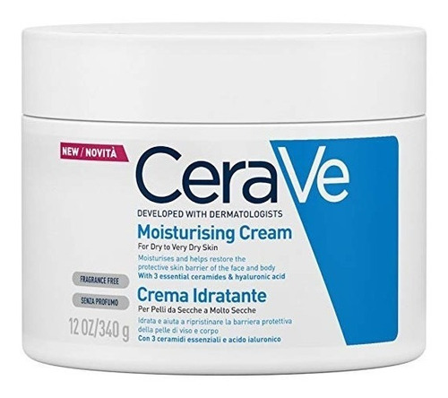 Cerave Crema Hidratante Piel Seca A Muy Seca 454 Gr