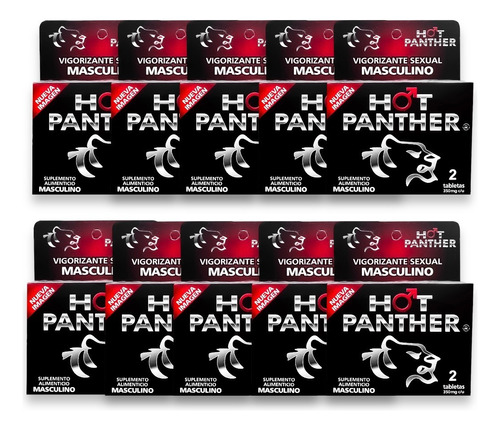 Potenciador Hot Panther 20 Tab Pack Vigorizante Hombre Natur