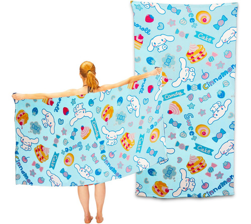 Juego De Toallas Hello Kitty Para Niños Con Toalla Microfibr
