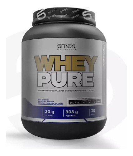 Whey Pure, Smart Nutrition, 30 Servicios - g a $154