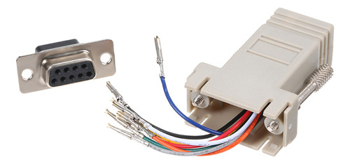 Adaptador Rj45 A Puerto Serie Hembra Db9, Conector De Módem