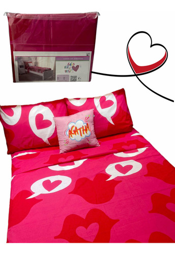 Sabanas Agatha Ruiz De La Prada 1 1/2 Linea Premium + Diseño