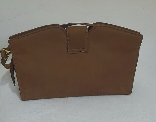 Cartera Lázaro Cuero De Nobuk Mujer Marrón Lisa Níquel Marrón (Usado)