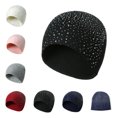 Gorros De Invierno Para Mujer Con Gorro Cálido De Punto Con