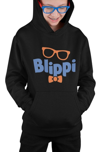 Poleron Infantil Blippi Mono Youtuber Lente Estampado Unisex Niños Algodon