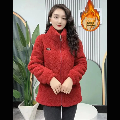 Chaqueta Cálida De Invierno Con Forro Polar Para Mujer, Estilo Casual