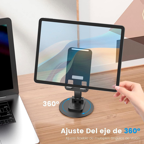 Soporte Para Celular Base Giratoria 360, Soporte Plegable