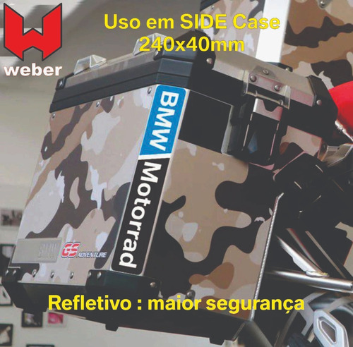 Bmw Adesivo Emblema Refletivo-r1200-r1250-side Case-par