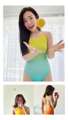 Traje De Baño De Una Pieza Degradado For Entrenamiento