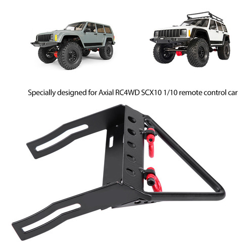 Cabrestante De Parachoques Delantero Rc Crawler De Acero Par