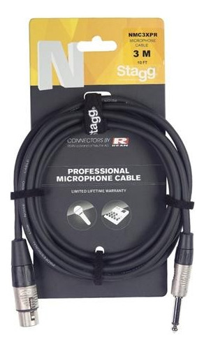 Cable Stagg Pro Xlr Canon Hembra A Plug  3 Metros