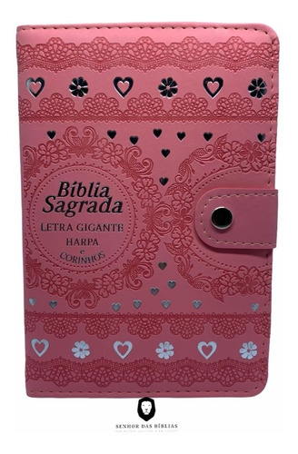 Bíblia Carteira Grande - Letra Gigante - Rosa