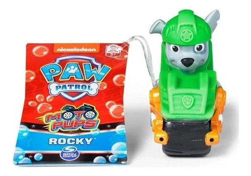 Pack Paw Patrol Hora Del Baño Figura Agua Rocky Zuma