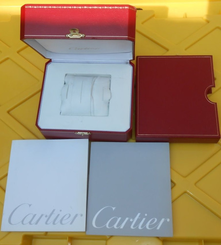 Original Estuche Caja Reloj Cartier Manual Envio Dhl O Fedex