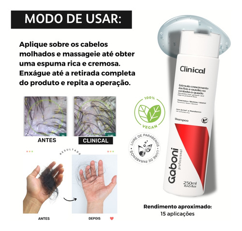 Shampoo Combate A Queda E Auxílio No Crescimento Clinical 25