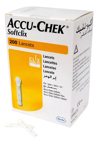 Lancetas Accu-chek Softclix - Caja 200 Unidades