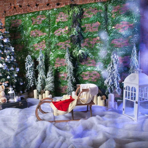 Decoración De Nieve Artificial Navideña Nieve Brillante
