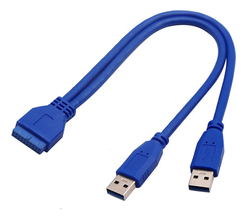 Aaotokk 2 Puertos Usb 3.0 Splitter Adaptador Cable Doble Pue