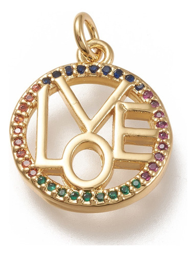 Collar Bañado En Oro 18k Love (c/cadena) Ohmsytore