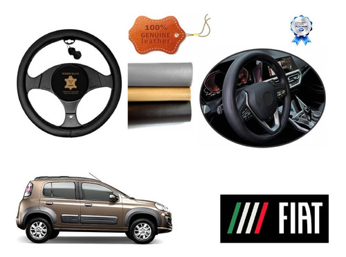 Funda Cubre Volante Piel Nuevo Fiat Uno 2012 A 2019 2020
