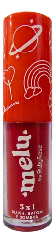 3x1 Batom Blush E Sombra 03 Sweetheart Melu Ruby Rose 4,1ml