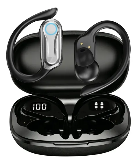Fone de Ouvido TWS JSKJ AD-Q15 Bluetooth 5.4 com Cancelamento de Ruído e Microfone