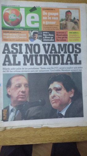  Diario Ole 4501 Diego Maradona Asi No Vamos Al Mundial 2008