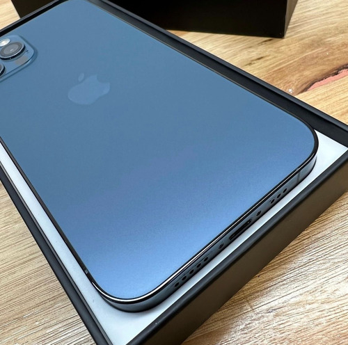 Imagen 10 de 10 de iPhone 12 Pro 256gb Azul Cargador Cable Funda Glass Cuota