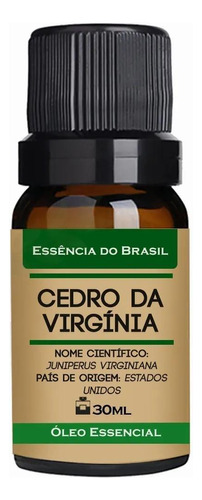 Óleo Essencial Cedro Da Virgínia 30ml - Puro E Natural