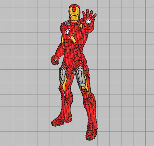 Ironman Ponchado/diseño Para Bordar 