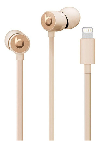 Auriculares Con Microfono In Ear Beats Urbeats3 Lightning Color Dorado