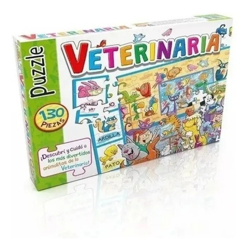 Puzzle Implas 130 Piezas La Veterinaria Cuerpos Didacticos