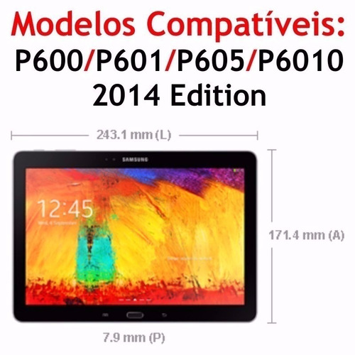 Imagem 5 de 5 de Capa Giratória Tablet Samsung Galaxy Note 10.1 P600 605 2014