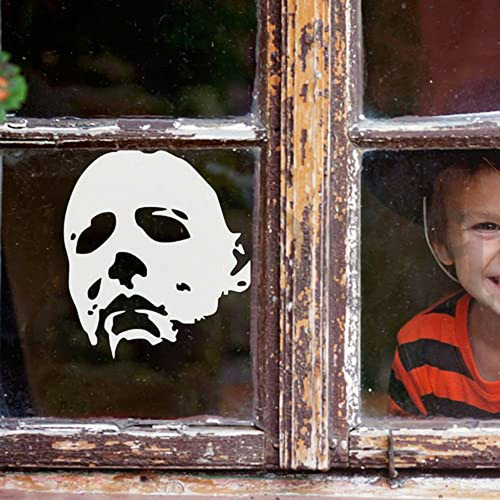 Sticker Michael Myers Halloween Horror Vinilo Auto Blanco