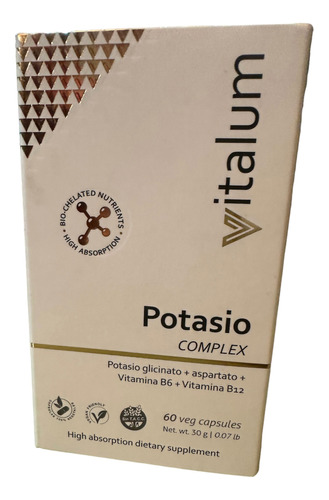Hg Vitalum - Potasio Complex 60 Caps Vegan Sin Tacc - Fw