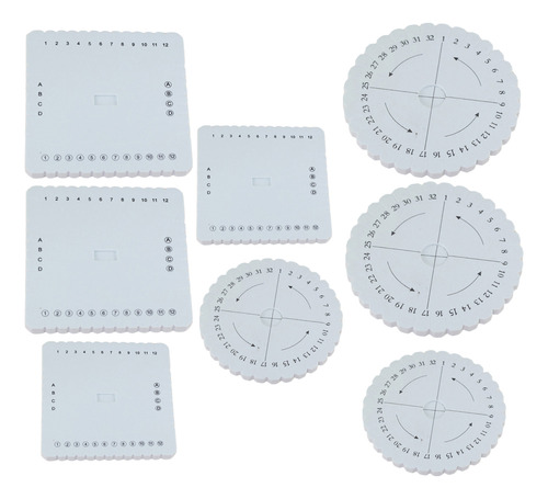 Braiding Disk Square Rope Braider Suite, 8 Unidades