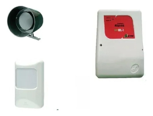 Kit Alarme - Central De 1 Setor + 3 Sensores + Acessórios