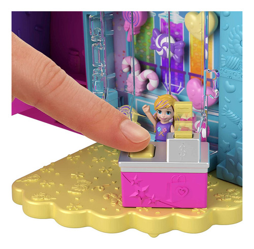 Polly Pocket Travel Toys, Gumball Bear Playset, 2 Micro Doll